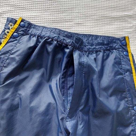 Polo Jeans Co. Ralph Lauren Windbreaker Short Pant Medium Blue Side Snap Button - Picture 5 of 11